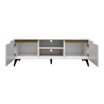 Έπιπλο τηλεόρασης Kemvio pakoworld  sonoma-λευκό 150x38x44εκ