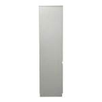 Ντουλάπα τρίφυλλη Merzia pakoworld  sonoma-λευκό 120x46.5x183εκ