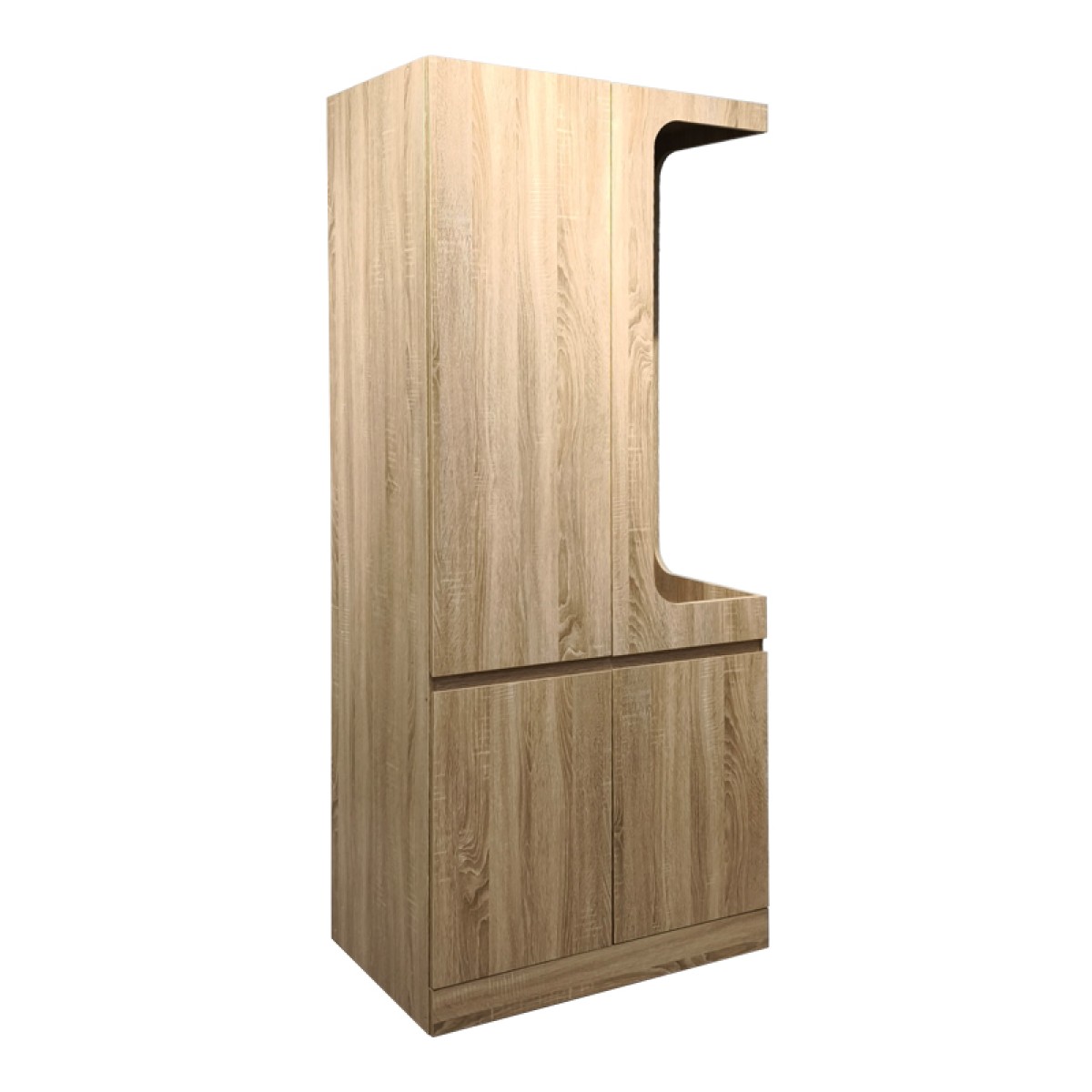 Έπιπλο εισόδου Feby pakoworld  sonoma 80x50.5x190εκ