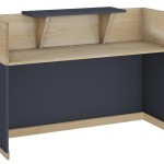 Γραφείο reception Lotus pakoworld σε χρώμα φυσικό - ανθρακί 180x70x110εκ Γραφείο reception Lotus pakoworld σε χρώμα φυσικό - ανθρακί 180x70x110εκ