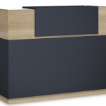 Γραφείο reception Lotus pakoworld σε χρώμα φυσικό - ανθρακί 180x70x110εκ Γραφείο reception Lotus pakoworld σε χρώμα φυσικό - ανθρακί 180x70x110εκ