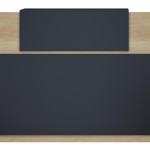 Γραφείο reception Lotus pakoworld σε χρώμα φυσικό - ανθρακί 180x70x110εκ Γραφείο reception Lotus pakoworld σε χρώμα φυσικό - ανθρακί 180x70x110εκ