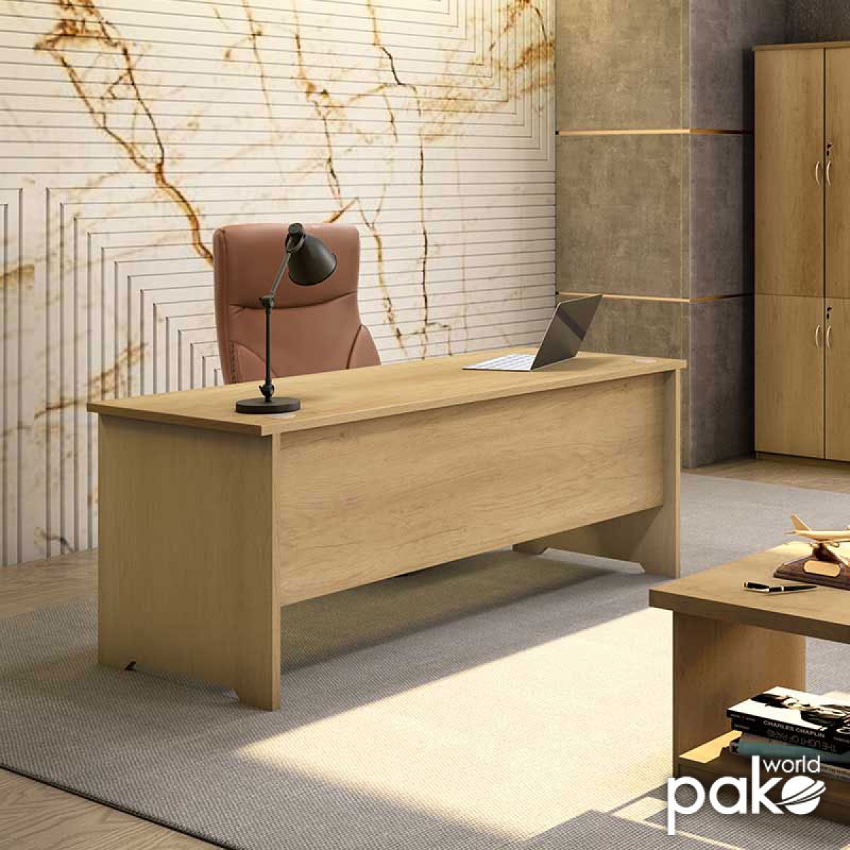 Γραφείο εργασίας επαγγελματικό Amazon pakoworld χρώμα sonoma 180x75x75εκ Γραφείο εργασίας επαγγελματικό Amazon pakoworld χρώμα sonoma 180x75x75εκ