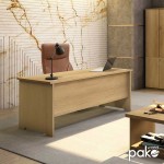 Γραφείο εργασίας επαγγελματικό Amazon pakoworld χρώμα sonoma 180x75x75εκ Γραφείο εργασίας επαγγελματικό Amazon pakoworld χρώμα sonoma 180x75x75εκ