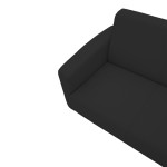 Καναπές τριθέσιος Sidica pakoworld PU σε μαύρη απόχρωση 185x78x83εκ Καναπές τριθέσιος Sidica pakoworld PU σε μαύρη απόχρωση 185x78x83εκ
