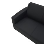 Καναπές διθέσιος Sidica I pakoworld PU σε μαύρη απόχρωση 135x78x83εκ Καναπές διθέσιος Sidica I pakoworld PU σε μαύρη απόχρωση 135x78x83εκ