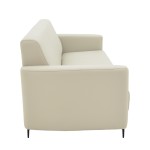 Καναπές τριθέσιος Sidica pakoworld PU σε μπεζ απόχρωση 185x82x81εκ Καναπές τριθέσιος Sidica pakoworld PU σε μπεζ απόχρωση 185x82x81εκ