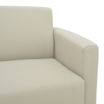 Καναπές τριθέσιος Sidica pakoworld PU σε μπεζ απόχρωση 185x82x81εκ Καναπές τριθέσιος Sidica pakoworld PU σε μπεζ απόχρωση 185x82x81εκ