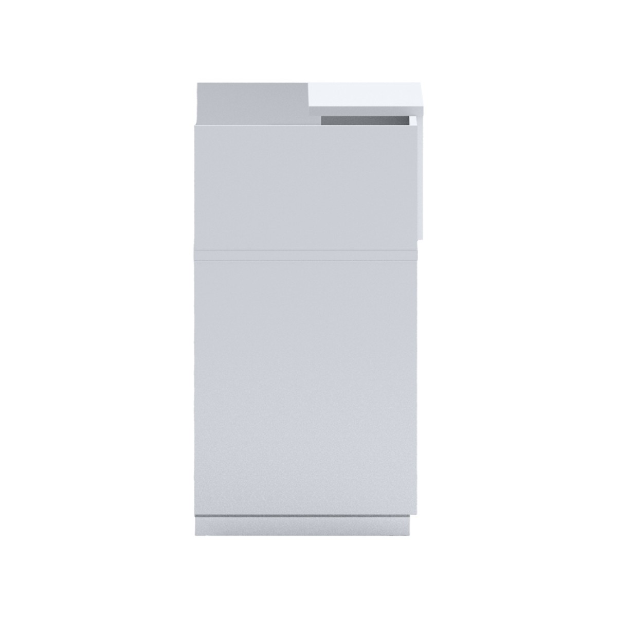 Γραφείο reception Lotus pakoworld σε λευκή απόχρωση 140x70x110εκ