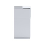 Γραφείο reception Lotus pakoworld σε λευκή απόχρωση 140x70x110εκ