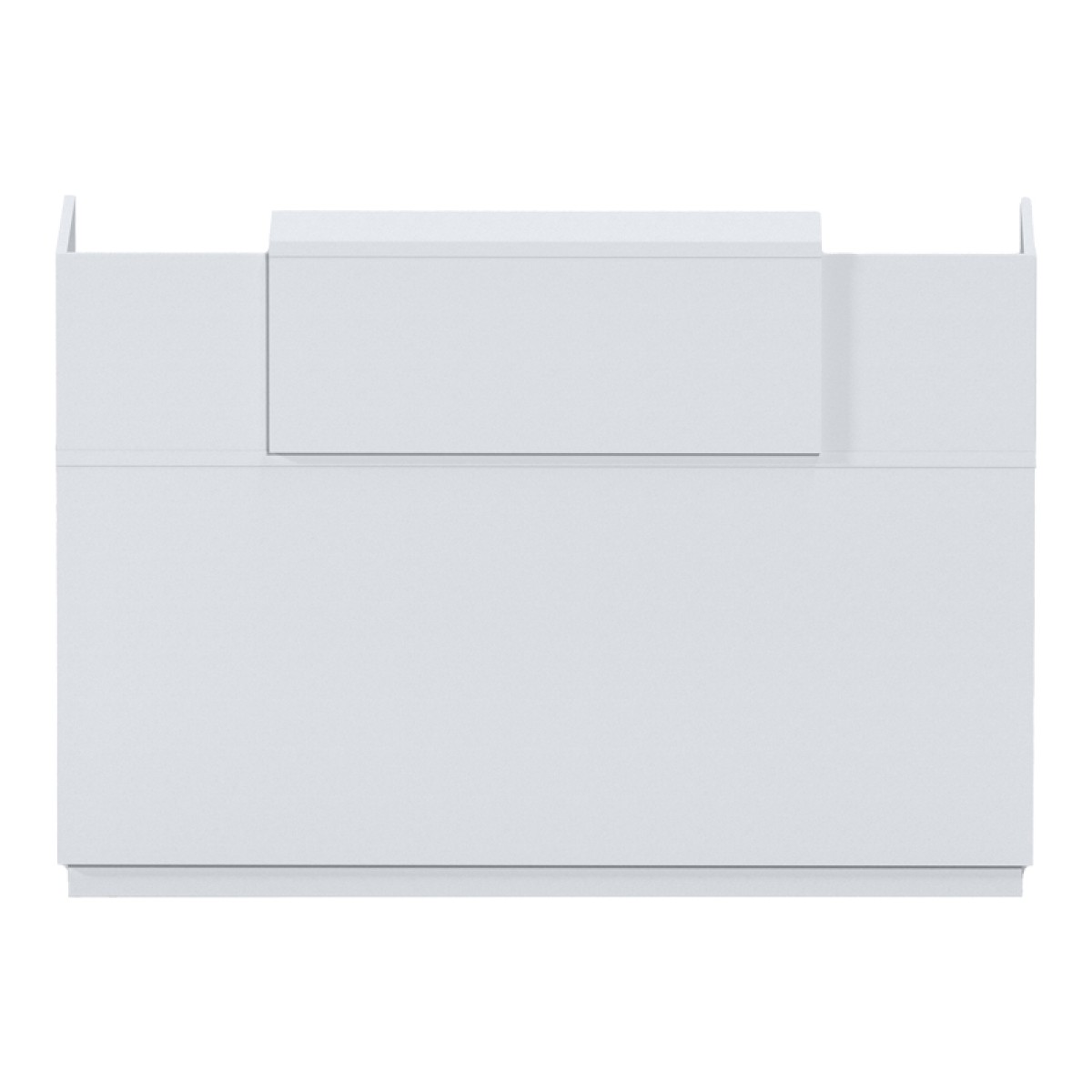 Γραφείο reception Lotus pakoworld σε λευκή απόχρωση 180x70x110εκ