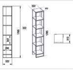 Βιβλιοθήκη Marble pakoworld χρώμα λευκό μαρμάρου-χρυσό 32x31,5x178,5εκ Βιβλιοθήκη Marble pakoworld χρώμα λευκό μαρμάρου-χρυσό 32x31,5x178,5εκ