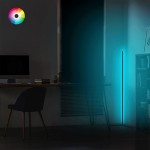 Φωτιστικό δαπέδου Esthetic pakoworld LED μαύρο 30x2x120εκ Φωτιστικό δαπέδου Esthetic pakoworld LED μαύρο 30x2x120εκ