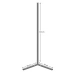Φωτιστικό δαπέδου Esthetic pakoworld LED μαύρο 30x2x120εκ Φωτιστικό δαπέδου Esthetic pakoworld LED μαύρο 30x2x120εκ
