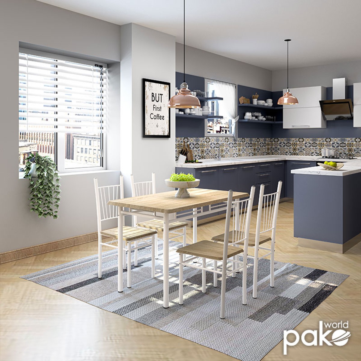 Τραπεζαρία Roza pakoworld σετ 5τμχ χρώμα sonoma - πόδια λευκό gloss 120x70x75εκ Τραπεζαρία Roza pakoworld σετ 5τμχ χρώμα sonoma - πόδια λευκό gloss 120x70x75εκ