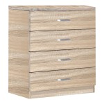 Συρταριέρα Killian pakoworld με 4 συρτάρια sonoma 80x40x80εκ Συρταριέρα Killian pakoworld με 4 συρτάρια sonoma 80x40x80εκ