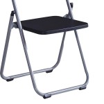 Καρέκλα πτυσσόμενη Daxton pakoworld PP μαύρο-ασημί 49x46.5x73.5εκ Καρέκλα πτυσσόμενη Daxton pakoworld PP μαύρο-ασημί 49x46.5x73.5εκ