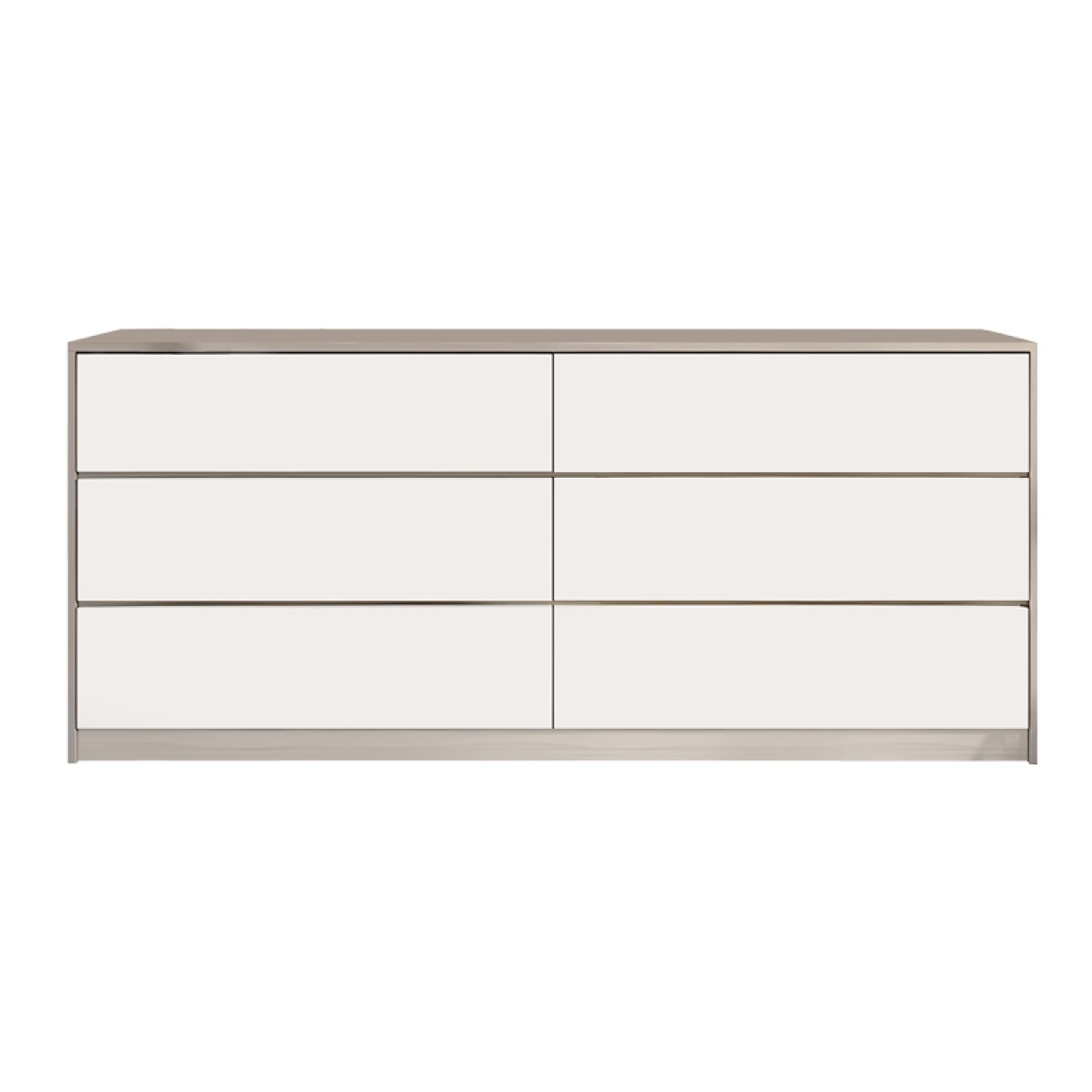 Συρταριέρα Kuanger pakoworld σε λευκή-φυσική απόχρωση 120x40x70εκ Συρταριέρα Kuanger pakoworld σε λευκή-φυσική απόχρωση 120x40x70εκ