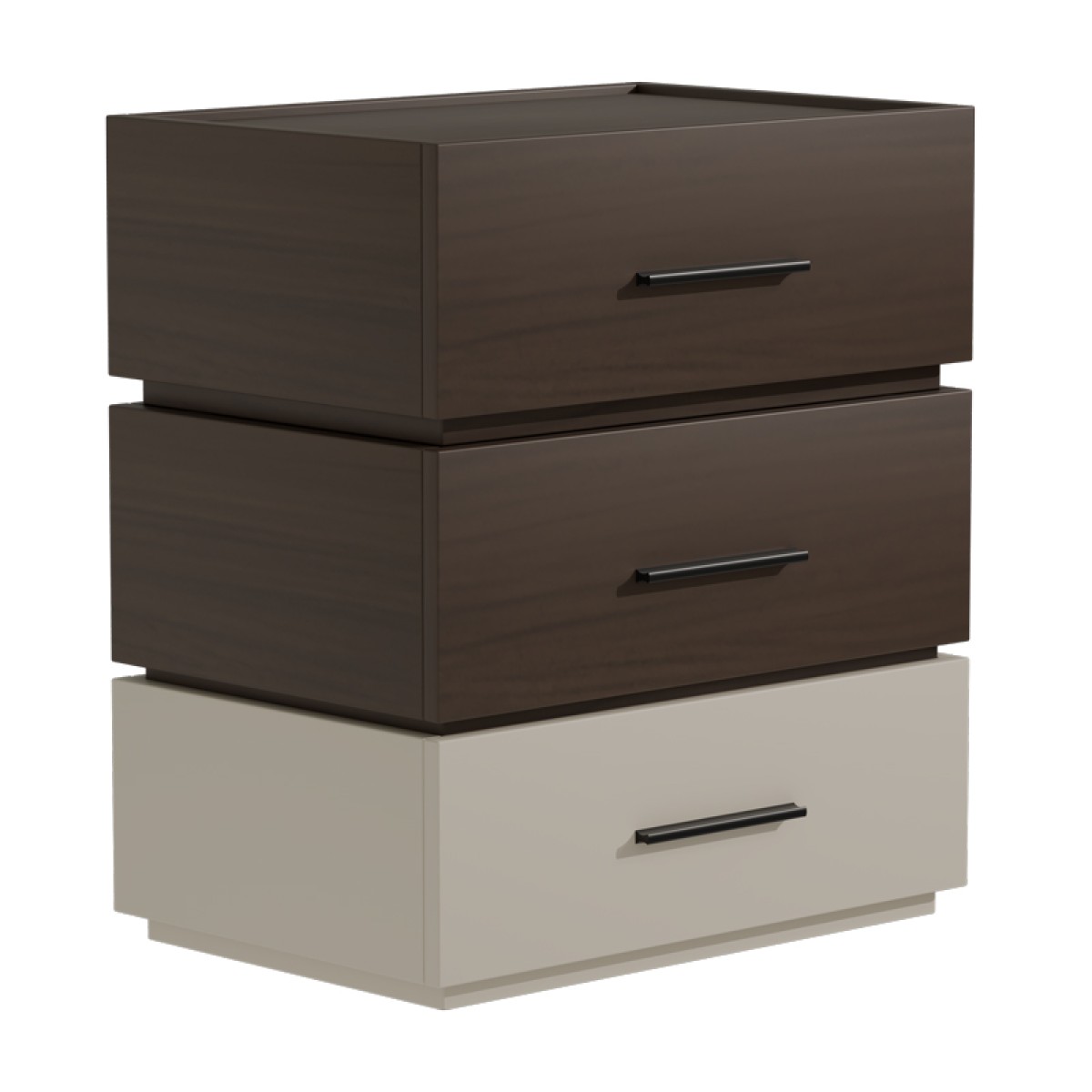 Κομοδίνο Sonlen pakoworld mdf σε καρυδί-μπεζ απόχρωση 60x40x66εκ Κομοδίνο Sonlen pakoworld mdf σε καρυδί-μπεζ απόχρωση 60x40x66εκ