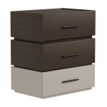 Κομοδίνο Sonlen pakoworld mdf σε καρυδί-μπεζ απόχρωση 60x40x66εκ Κομοδίνο Sonlen pakoworld mdf σε καρυδί-μπεζ απόχρωση 60x40x66εκ