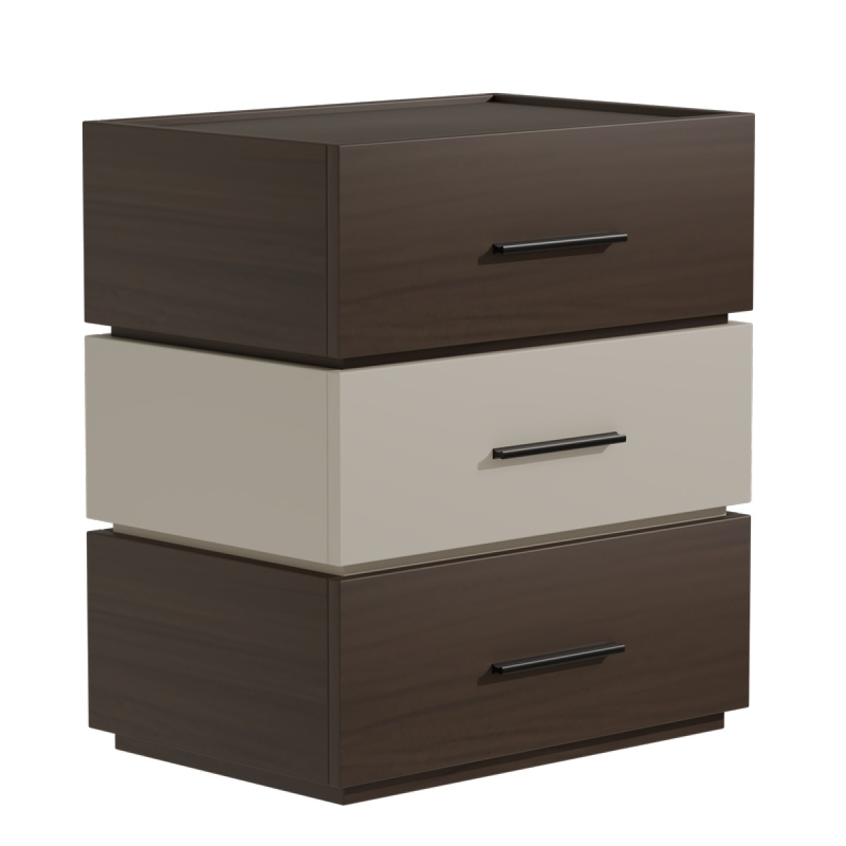 Κομοδίνο Sonlen pakoworld mdf σε καρυδί-μπεζ απόχρωση 60x40x66εκ Κομοδίνο Sonlen pakoworld mdf σε καρυδί-μπεζ απόχρωση 60x40x66εκ