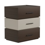 Κομοδίνο Sonlen pakoworld mdf σε καρυδί-μπεζ απόχρωση 60x40x66εκ Κομοδίνο Sonlen pakoworld mdf σε καρυδί-μπεζ απόχρωση 60x40x66εκ