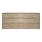 Συρταριέρα Kuanger pakoworld mdf σε φυσική απόχρωση 120x40x70εκ Συρταριέρα Kuanger pakoworld mdf σε φυσική απόχρωση 120x40x70εκ