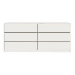 Συρταριέρα Kuanger pakoworld mdf σε λευκή απόχρωση 120x40x70εκ Συρταριέρα Kuanger pakoworld mdf σε λευκή απόχρωση 120x40x70εκ