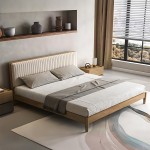 Κρεβάτι Akva pakoworld διπλό mdf σε φυσική απόχρωση 150x200εκ Κρεβάτι Akva pakoworld διπλό mdf σε φυσική απόχρωση 150x200εκ
