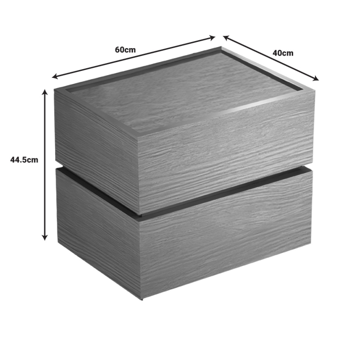 Κομοδίνο Sonlen pakoworld mdf σε oak απόχρωση 60x40x44.5εκ Κομοδίνο Sonlen pakoworld mdf σε oak απόχρωση 60x40x44.5εκ