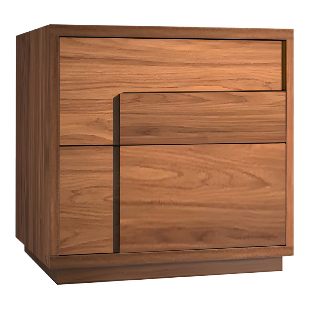 Κομοδίνο Inget pakoworld mdf σε καρυδί απόχρωση 50x40x48εκ Κομοδίνο Inget pakoworld mdf σε καρυδί απόχρωση 50x40x48εκ