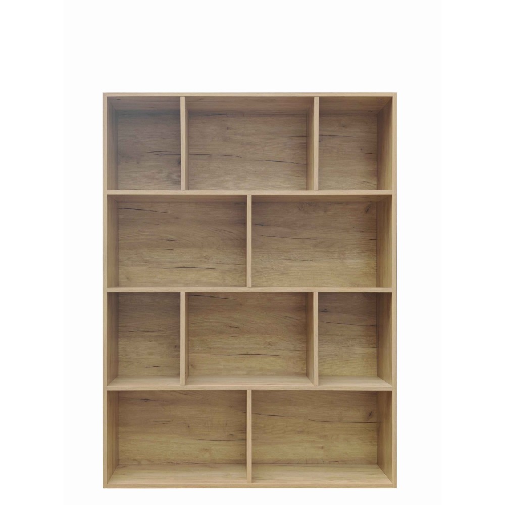 Βιβλιοθήκη Evergin pakoworld mdf σε oak απόχρωση 100x30x135εκ