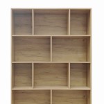 Βιβλιοθήκη Evergin pakoworld mdf σε oak απόχρωση 100x30x135εκ