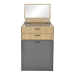 Τουαλέτα κρεβατοκάμαρας Sonlen pakoworld ανθρακί-sonoma 60x45x130εκ