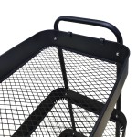 Τρόλλεϊ-ραφιέρα Nedea pakoworld μέταλλο μαύρο 41x30x77εκ