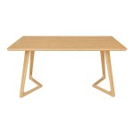Τραπέζι Pendra pakoworld mdf επιφάνεια με πόδι ξύλο μασίφ σε sonoma απόχρωση 150x80x75εκ