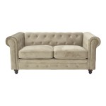 Kαναπές διθέσιος Incredible pakoworld τύπου Chesterfield βελούδο μπεζ 160x84x67εκ Kαναπές διθέσιος Incredible pakoworld τύπου Chesterfield βελούδο μπεζ 160x84x67εκ