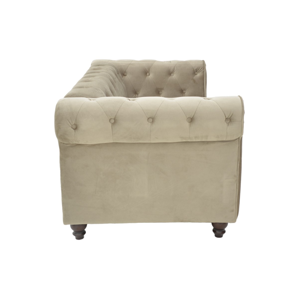 Kαναπές διθέσιος Incredible pakoworld τύπου Chesterfield βελούδο μπεζ 160x84x67εκ Kαναπές διθέσιος Incredible pakoworld τύπου Chesterfield βελούδο μπεζ 160x84x67εκ