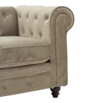Kαναπές διθέσιος Incredible pakoworld τύπου Chesterfield βελούδο μπεζ 160x84x67εκ Kαναπές διθέσιος Incredible pakoworld τύπου Chesterfield βελούδο μπεζ 160x84x67εκ