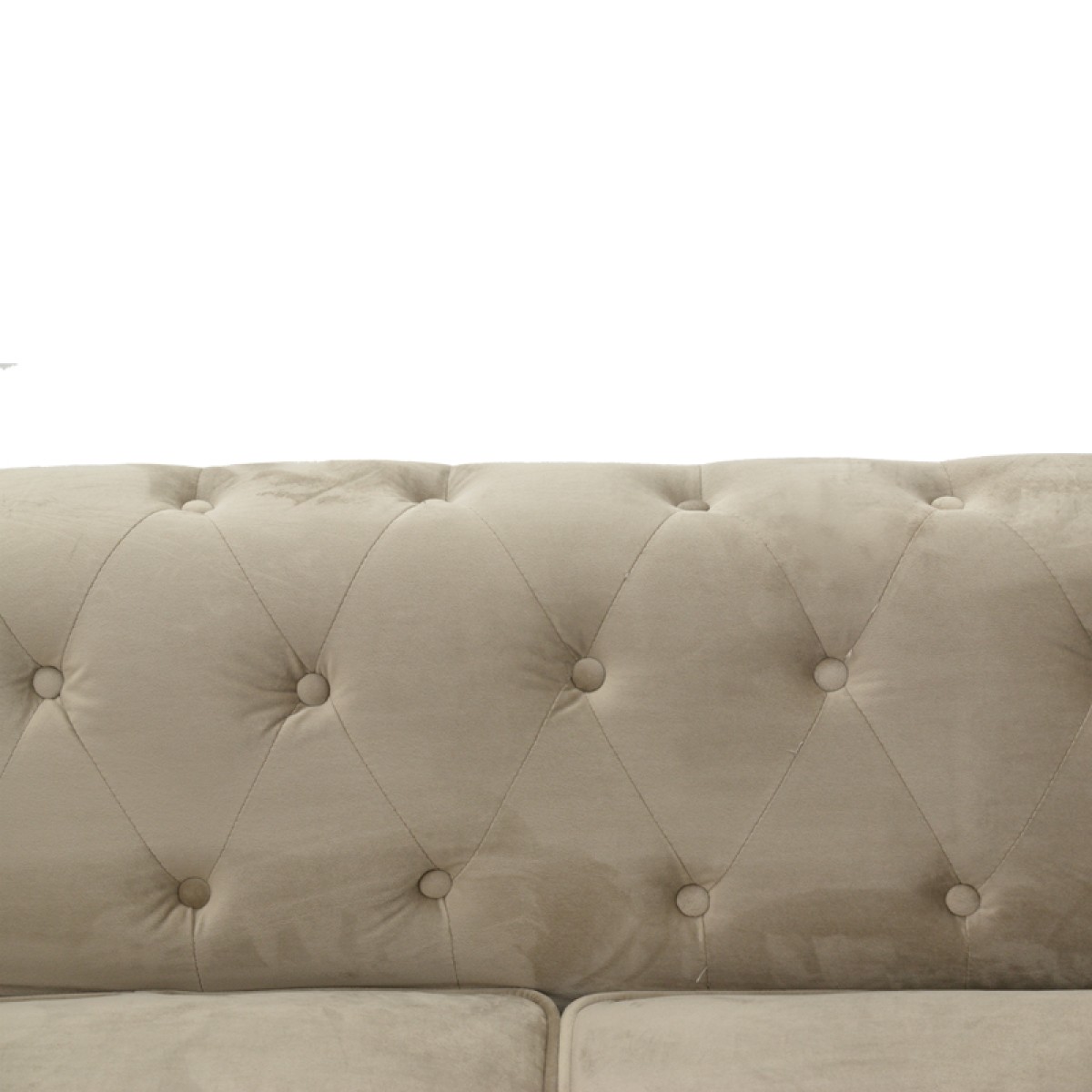Kαναπές διθέσιος Incredible pakoworld τύπου Chesterfield βελούδο μπεζ 160x84x67εκ Kαναπές διθέσιος Incredible pakoworld τύπου Chesterfield βελούδο μπεζ 160x84x67εκ