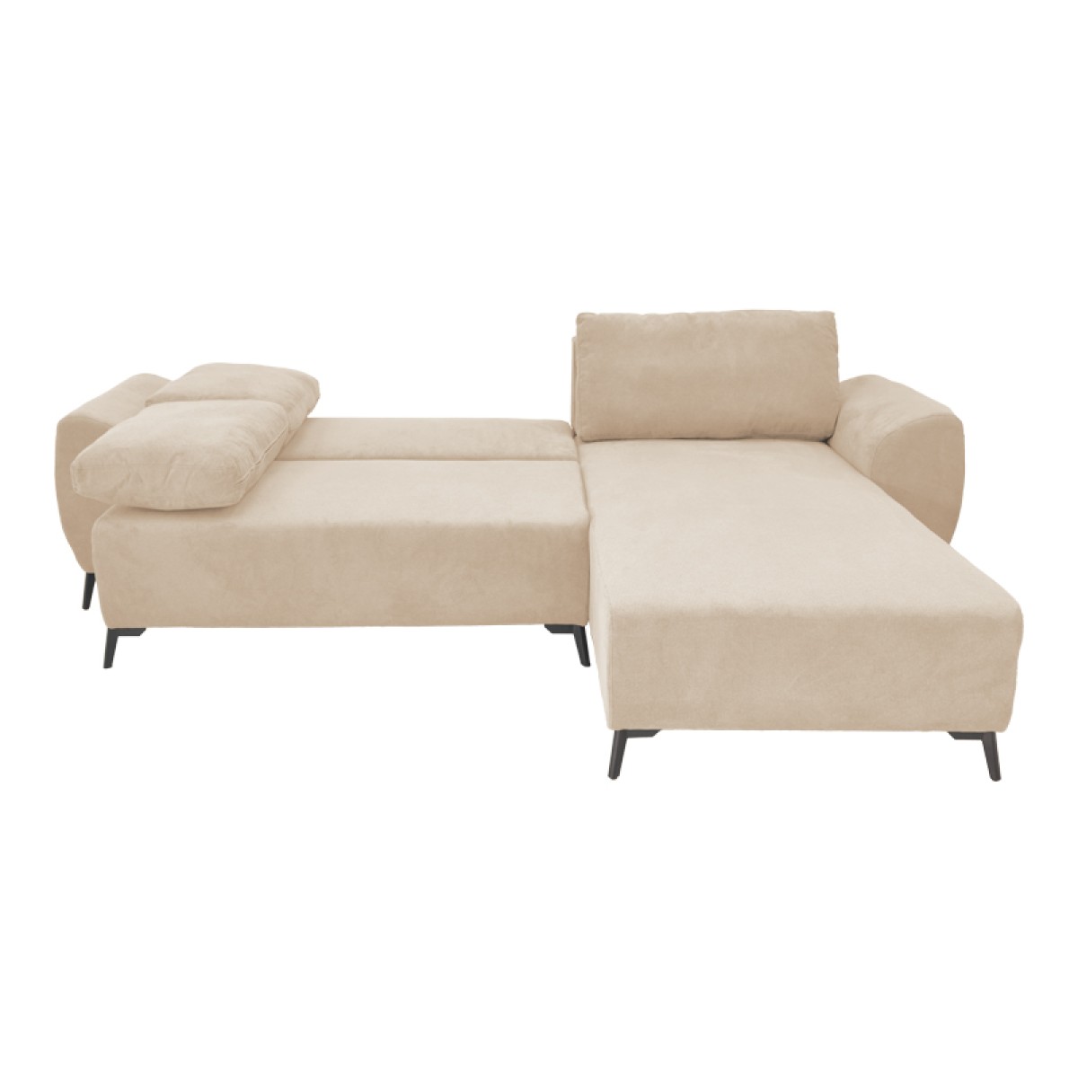 Kαναπές κρεβάτι τριθέσιος αναστρέψιμος Settee pakoworld ύφασμα με αποθηκευτικό χώρο σε μπεζ απόχρωση 286x204x93εκ Kαναπές κρεβάτι τριθέσιος αναστρέψιμος Settee pakoworld ύφασμα με αποθηκευτικό χώρο σε μπεζ απόχρωση 286x204x93εκ