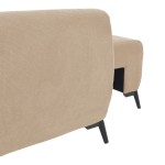 Kαναπές κρεβάτι τριθέσιος αναστρέψιμος Settee pakoworld ύφασμα με αποθηκευτικό χώρο σε μπεζ απόχρωση 286x204x93εκ Kαναπές κρεβάτι τριθέσιος αναστρέψιμος Settee pakoworld ύφασμα με αποθηκευτικό χώρο σε μπεζ απόχρωση 286x204x93εκ