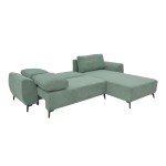 Kαναπές κρεβάτι τριθέσιος αναστρέψιμος Settee pakoworld ύφασμα με αποθηκευτικό χώρο σε μέντα απόχρωση 286x204x93εκ Kαναπές κρεβάτι τριθέσιος αναστρέψιμος Settee pakoworld ύφασμα με αποθηκευτικό χώρο σε μέντα απόχρωση 286x204x93εκ