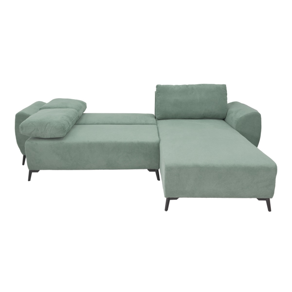 Kαναπές κρεβάτι τριθέσιος αναστρέψιμος Settee pakoworld ύφασμα με αποθηκευτικό χώρο σε μέντα απόχρωση 286x204x93εκ Kαναπές κρεβάτι τριθέσιος αναστρέψιμος Settee pakoworld ύφασμα με αποθηκευτικό χώρο σε μέντα απόχρωση 286x204x93εκ
