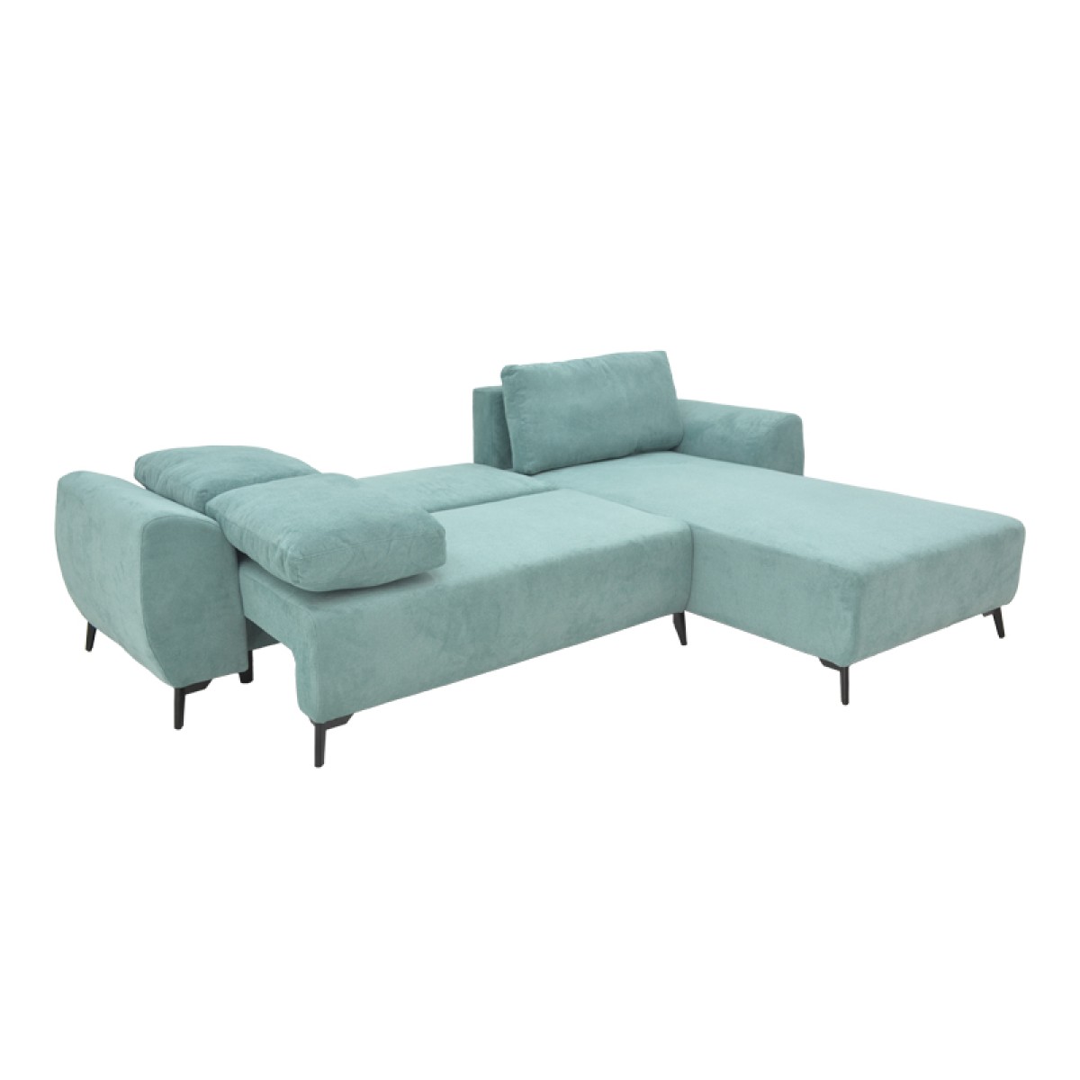 Kαναπές κρεβάτι τριθέσιος αναστρέψιμος Settee pakoworld ύφασμα με αποθηκευτικό χώρο σε μέντα απόχρωση 286x204x93εκ Kαναπές κρεβάτι τριθέσιος αναστρέψιμος Settee pakoworld ύφασμα με αποθηκευτικό χώρο σε μέντα απόχρωση 286x204x93εκ