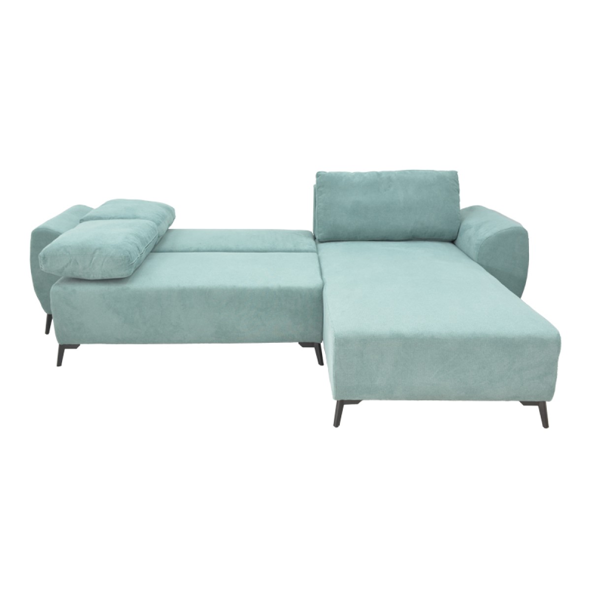 Kαναπές κρεβάτι τριθέσιος αναστρέψιμος Settee pakoworld ύφασμα με αποθηκευτικό χώρο σε μέντα απόχρωση 286x204x93εκ Kαναπές κρεβάτι τριθέσιος αναστρέψιμος Settee pakoworld ύφασμα με αποθηκευτικό χώρο σε μέντα απόχρωση 286x204x93εκ