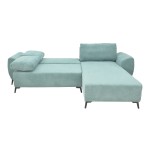 Kαναπές κρεβάτι τριθέσιος αναστρέψιμος Settee pakoworld ύφασμα με αποθηκευτικό χώρο σε μέντα απόχρωση 286x204x93εκ Kαναπές κρεβάτι τριθέσιος αναστρέψιμος Settee pakoworld ύφασμα με αποθηκευτικό χώρο σε μέντα απόχρωση 286x204x93εκ