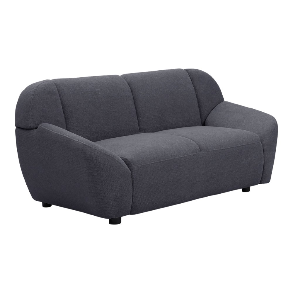 Καναπές διθέσιος Echono pakoworld ύφασμα ανθρακί 144x88x77εκ
