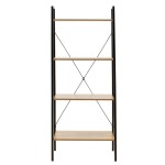 Βιβλιοθήκη- Ραφιέρα Ramon pakoworld φυσικό-μαύρο 60x23x145,5εκ Βιβλιοθήκη- Ραφιέρα Ramon pakoworld φυσικό-μαύρο 60x23x145,5εκ