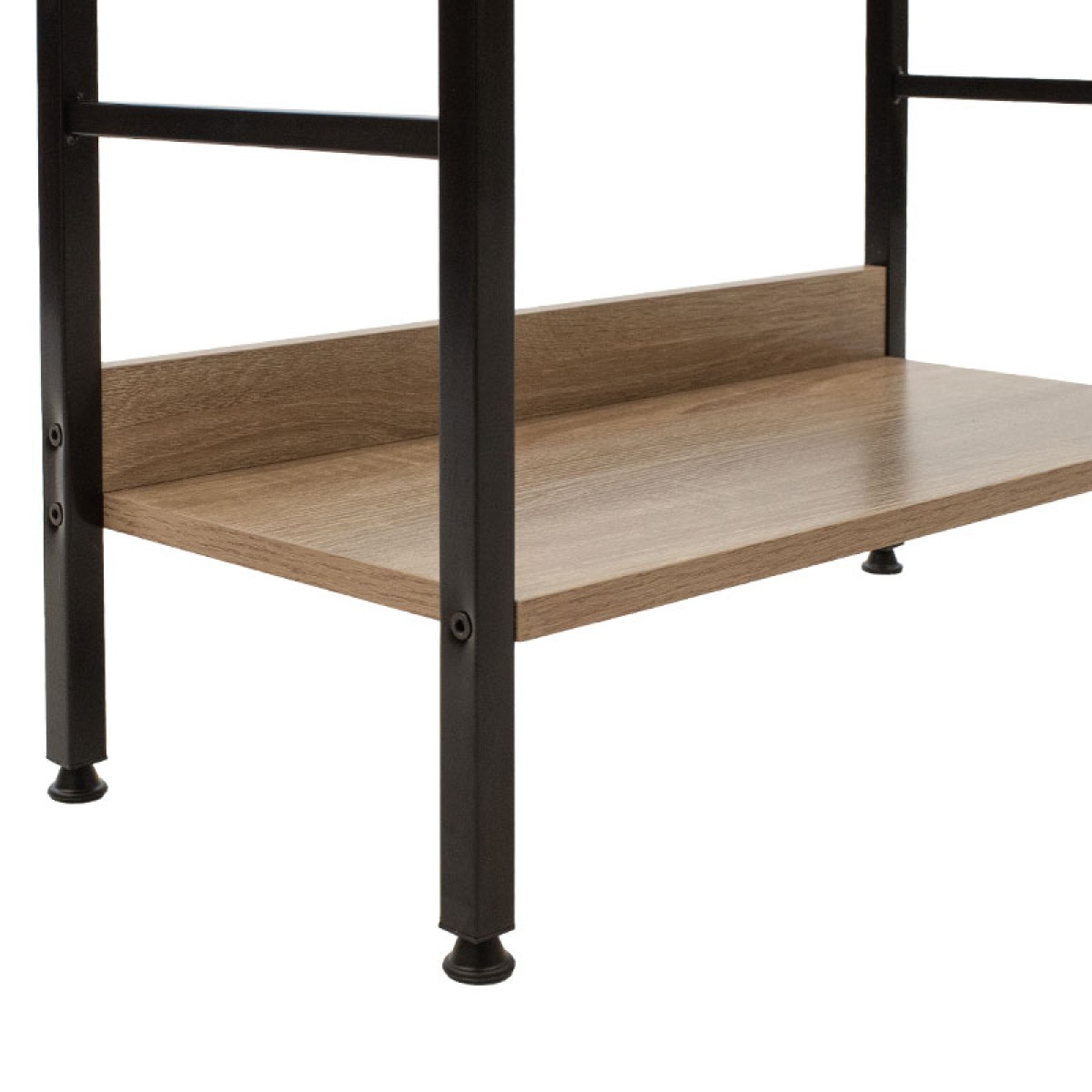 Βιβλιοθήκη- Ραφιέρα Ramon pakoworld φυσικό-μαύρο 60x28x125,5εκ Βιβλιοθήκη- Ραφιέρα Ramon pakoworld φυσικό-μαύρο 60x28x125,5εκ
